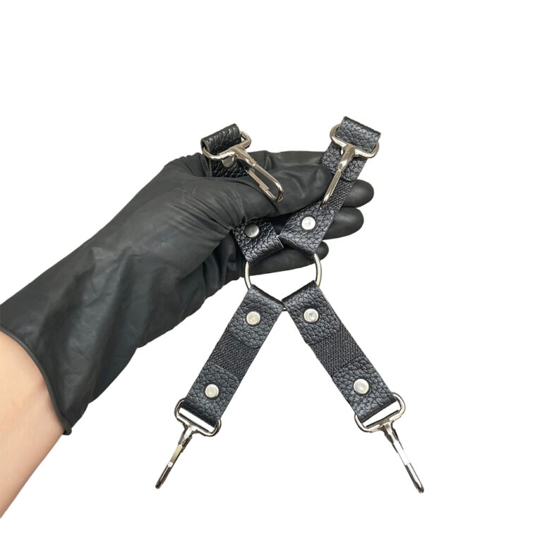 Kit Sado em Pelúcia e Fivelas com 9 itens Preto - Imagem 11
