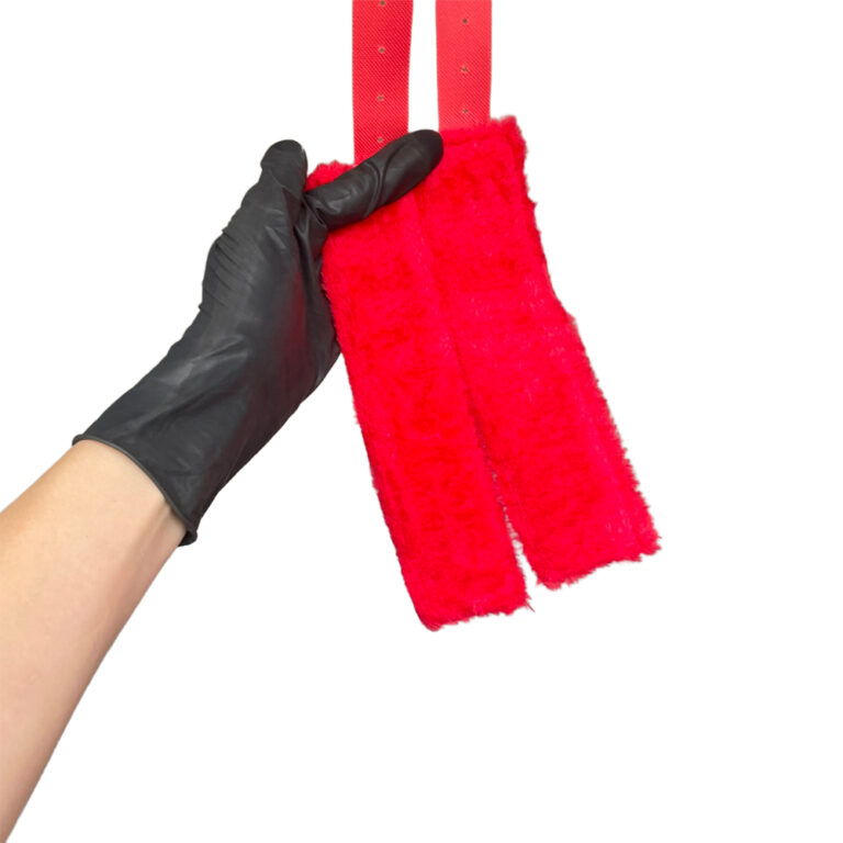 Kit Sado em Pelúcia e Fivelas com 9 itens Vermelho - Imagem 8