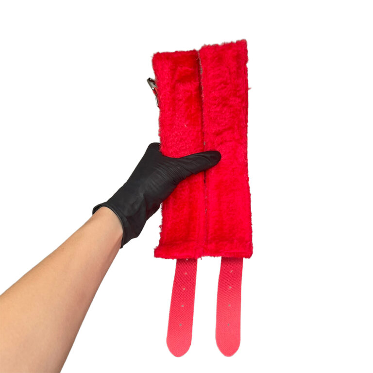 Kit Sado em Pelúcia e Fivelas com 9 itens Vermelho - Imagem 25