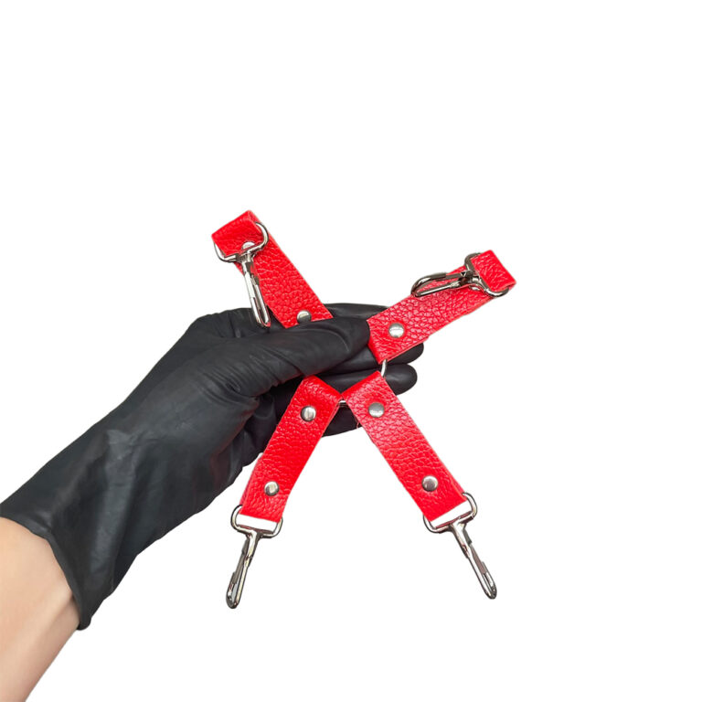 Kit Sado em Pelúcia e Fivelas com 9 itens Vermelho - Imagem 27