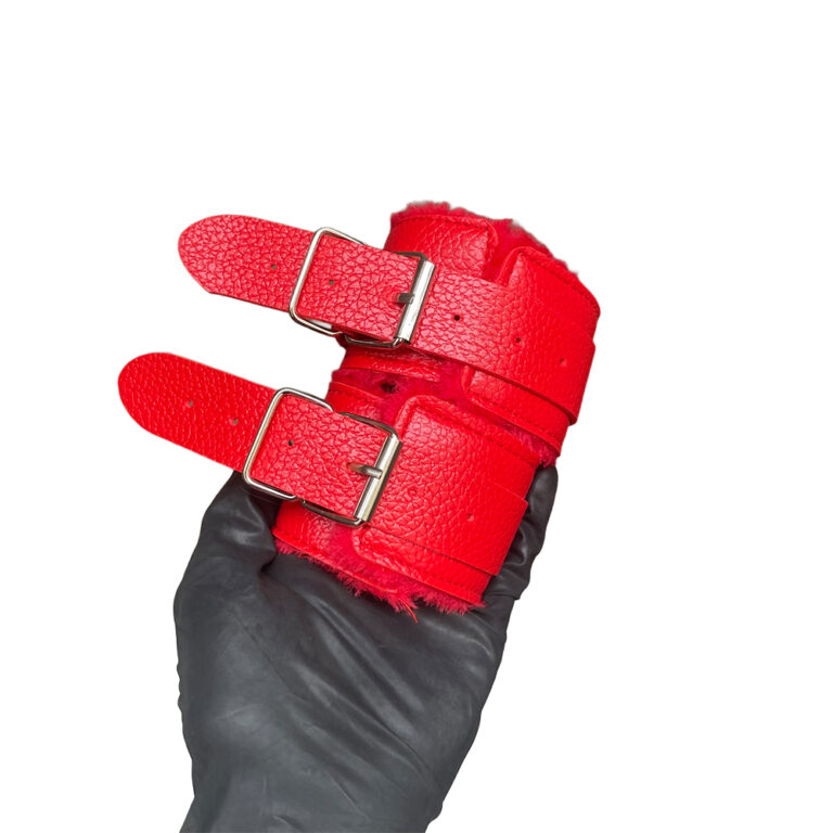 Kit Sado em Pelúcia e Fivelas com 9 itens Vermelho - Imagem 22
