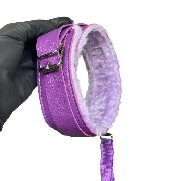 Kit Sado em Pelúcia e Fivelas com 9 itens Roxo - Imagem 15