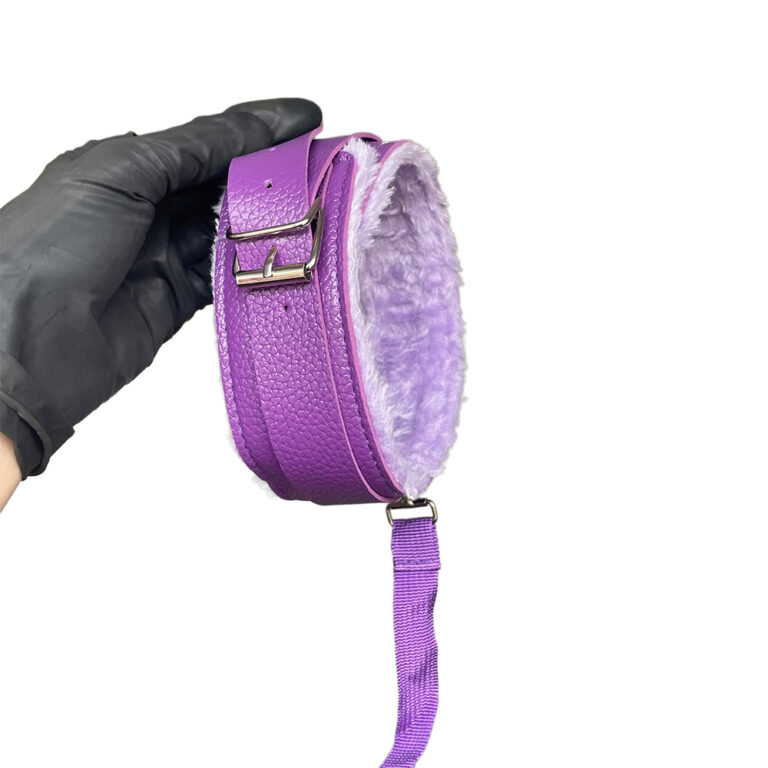 Kit Sado em Pelúcia e Fivelas com 9 itens Roxo - Imagem 16