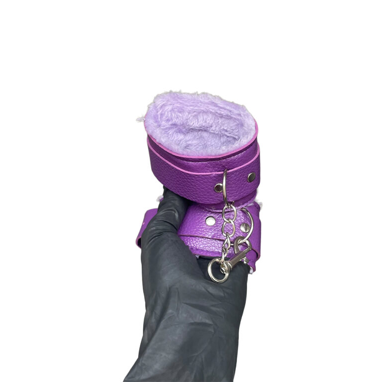 Kit Sado em Pelúcia e Fivelas com 9 itens Roxo - Imagem 19