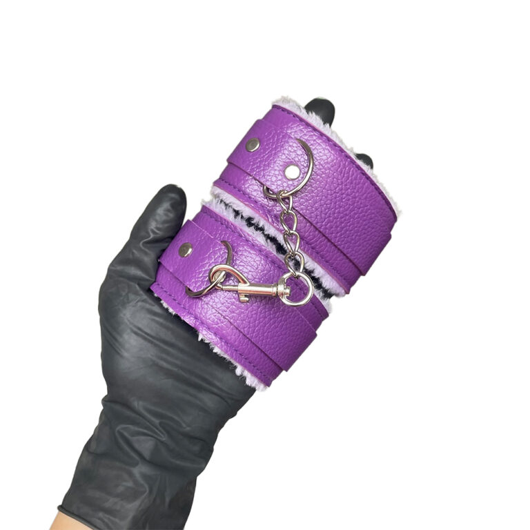 Kit Sado em Pelúcia e Fivelas com 9 itens Roxo - Imagem 20