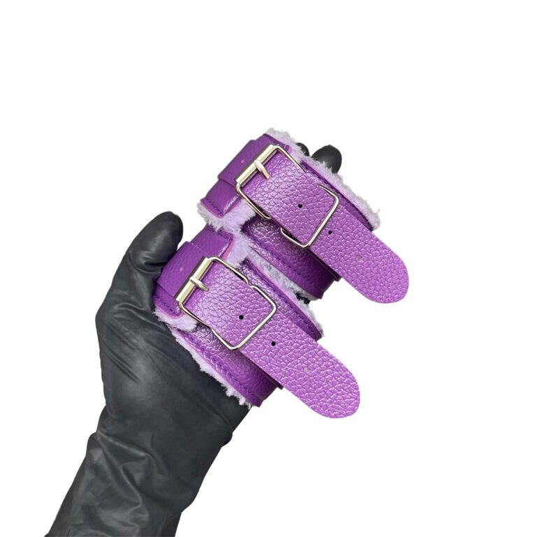 Kit Sado em Pelúcia e Fivelas com 9 itens Roxo - Imagem 21