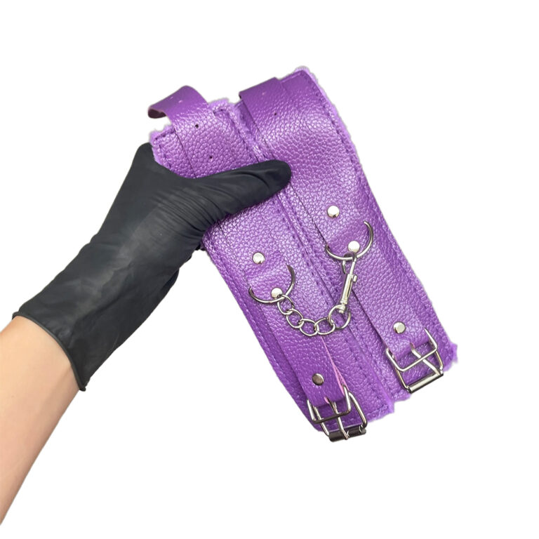 Kit Sado em Pelúcia e Fivelas com 9 itens Roxo - Imagem 22