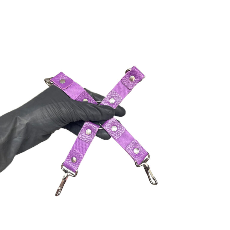 Kit Sado em Pelúcia e Fivelas com 9 itens Roxo - Imagem 17