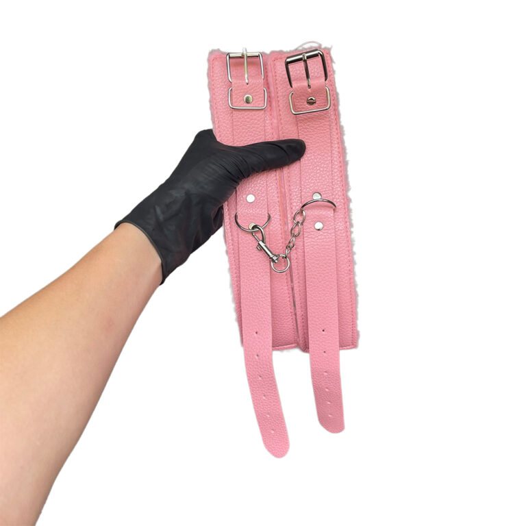 Kit Sado em Pelúcia e Fivelas com 9 itens Rosa - Imagem 25