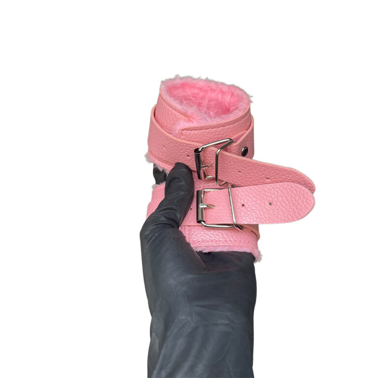 Kit Sado em Pelúcia e Fivelas com 9 itens Rosa - Imagem 4