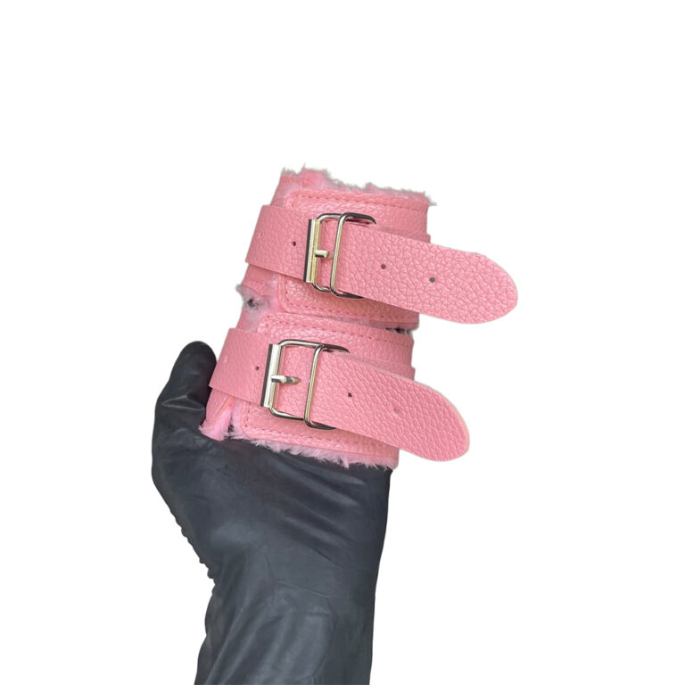Kit Sado em Pelúcia e Fivelas com 9 itens Rosa - Imagem 5