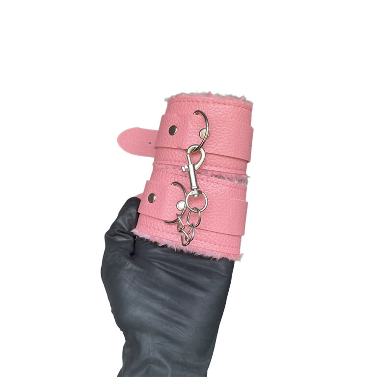 Kit Sado em Pelúcia e Fivelas com 9 itens Rosa - Imagem 6