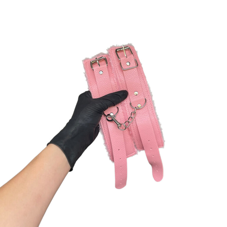 Kit Sado em Pelúcia e Fivelas com 9 itens Rosa - Imagem 7