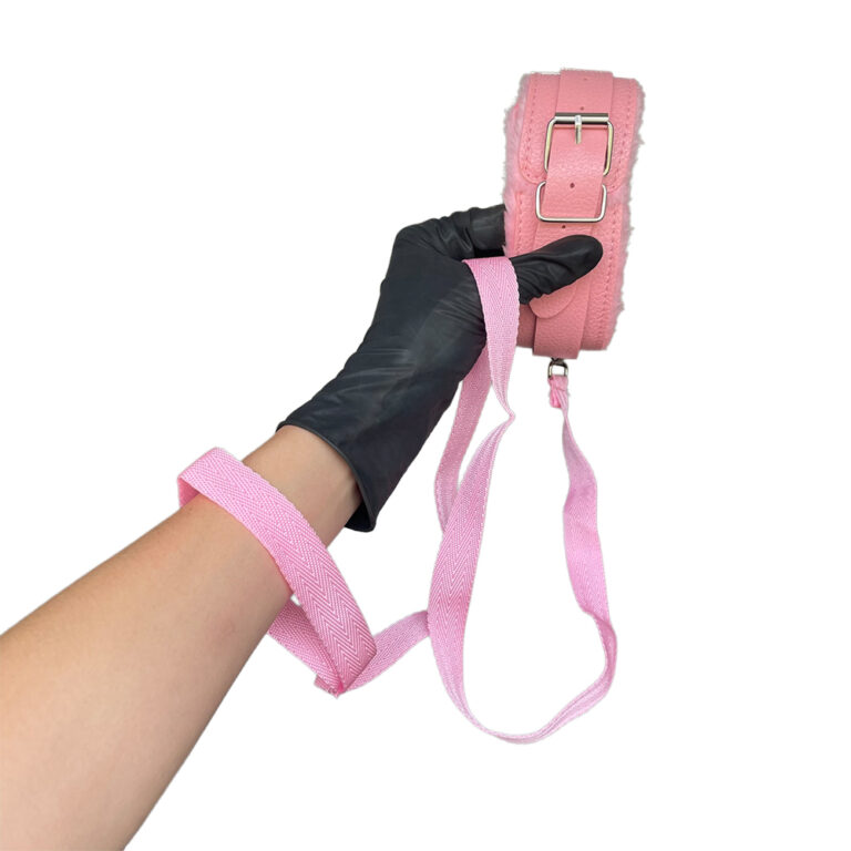 Kit Sado em Pelúcia e Fivelas com 9 itens Rosa - Imagem 10