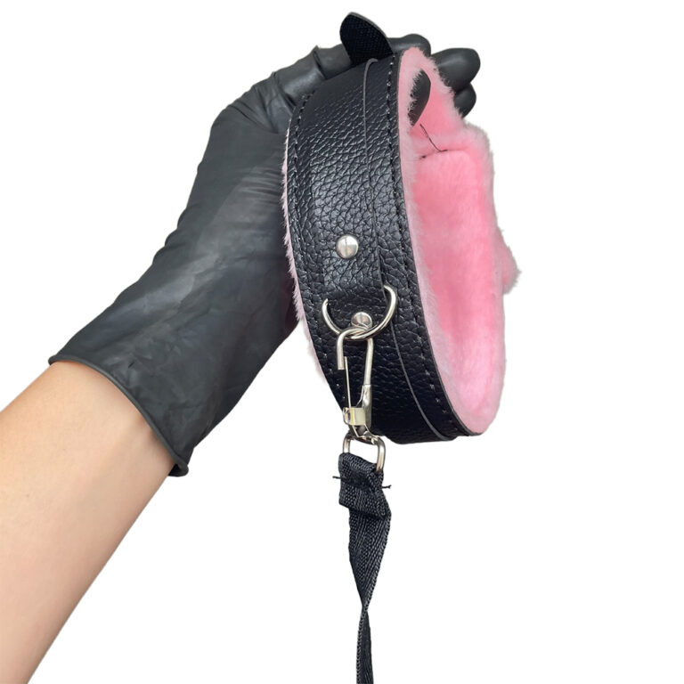 Kit Sado Pelúcia e Fivelas com 6 itens Preto e Rosa - Imagem 7