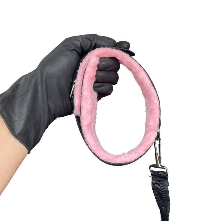 Kit Sado Pelúcia e Fivelas com 6 itens Preto e Rosa - Imagem 8