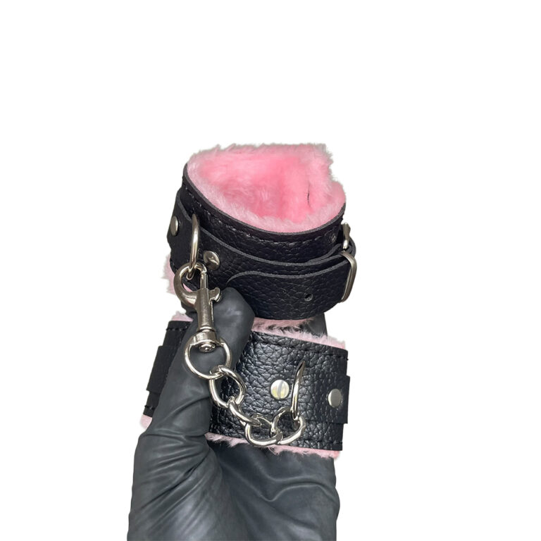 Kit Sado Pelúcia e Fivelas com 6 itens Preto e Rosa - Imagem 22