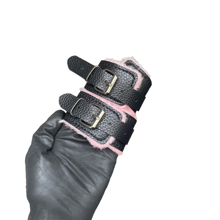 Kit Sado Pelúcia e Fivelas com 6 itens Preto e Rosa - Imagem 24