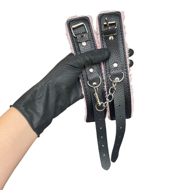 Kit Sado Pelúcia e Fivelas com 6 itens Preto e Rosa - Imagem 25