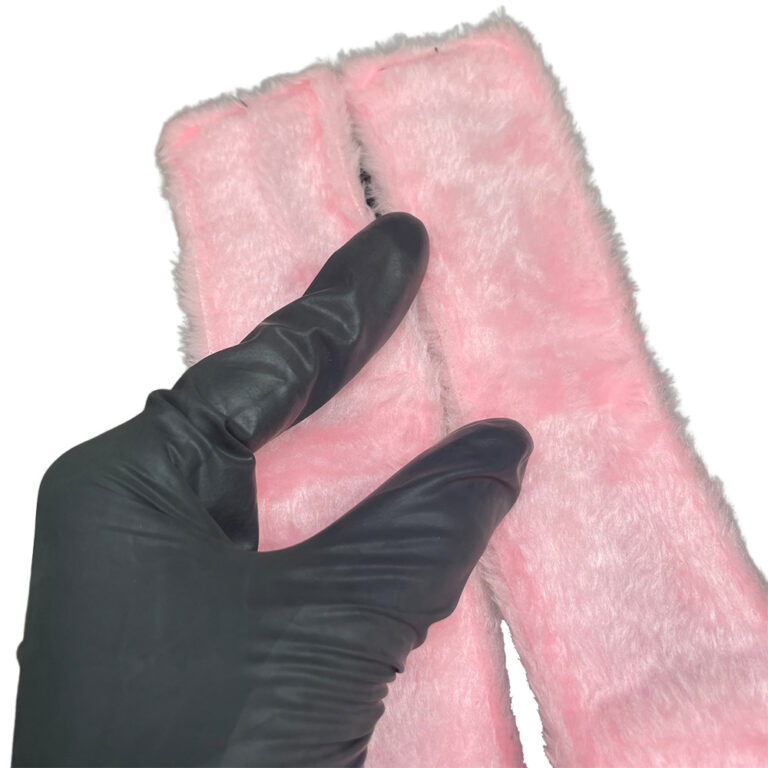 Kit Sado em Pelúcia e Velcro com 6 itens Preto e Rosa - Imagem 7
