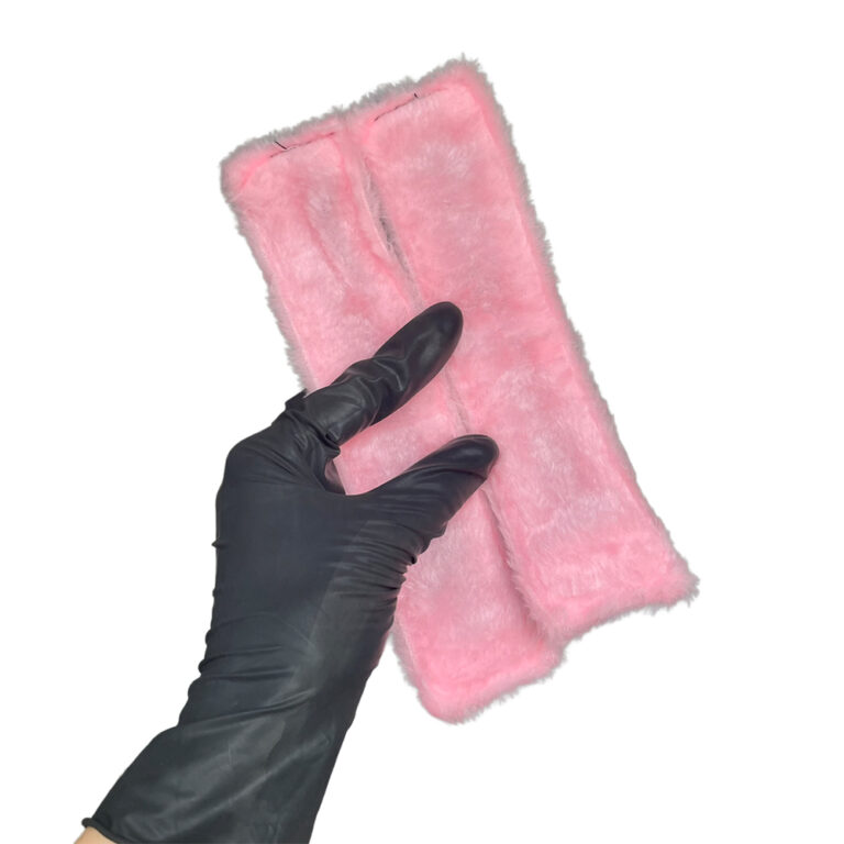 Kit Sado em Pelúcia e Velcro com 6 itens Preto e Rosa - Imagem 8