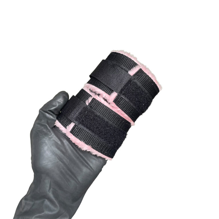 Kit Sado em Pelúcia e Velcro com 6 itens Preto e Rosa - Imagem 22