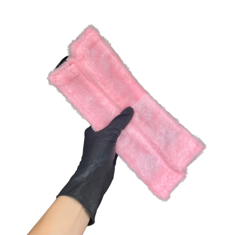 Kit Sado em Pelúcia e Velcro com 6 itens Preto e Rosa - Imagem 25
