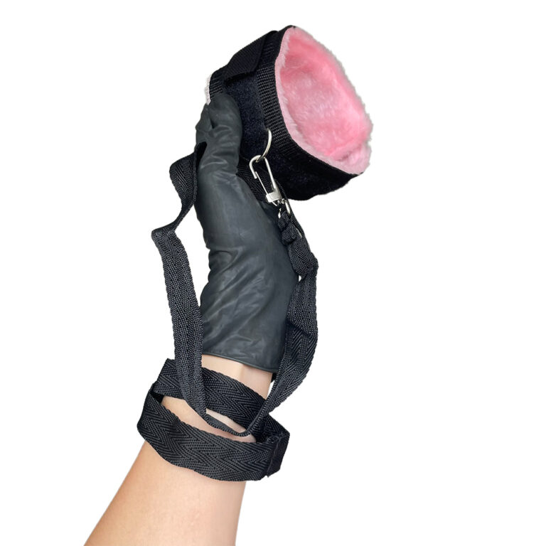 Kit Sado em Pelúcia e Velcro com 6 itens Preto e Rosa - Imagem 10