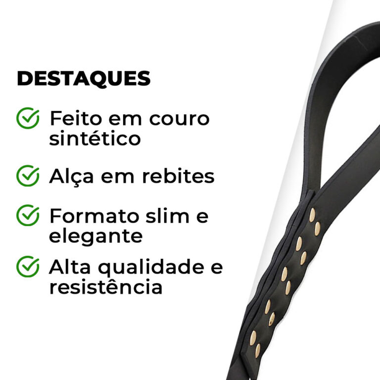 Chibata com Tira Dobrada e Empunhadura com Detalhes em Dourado - Imagem 4