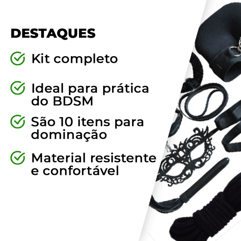 Kit Sado Preto com 10 Itens - Imagem 3
