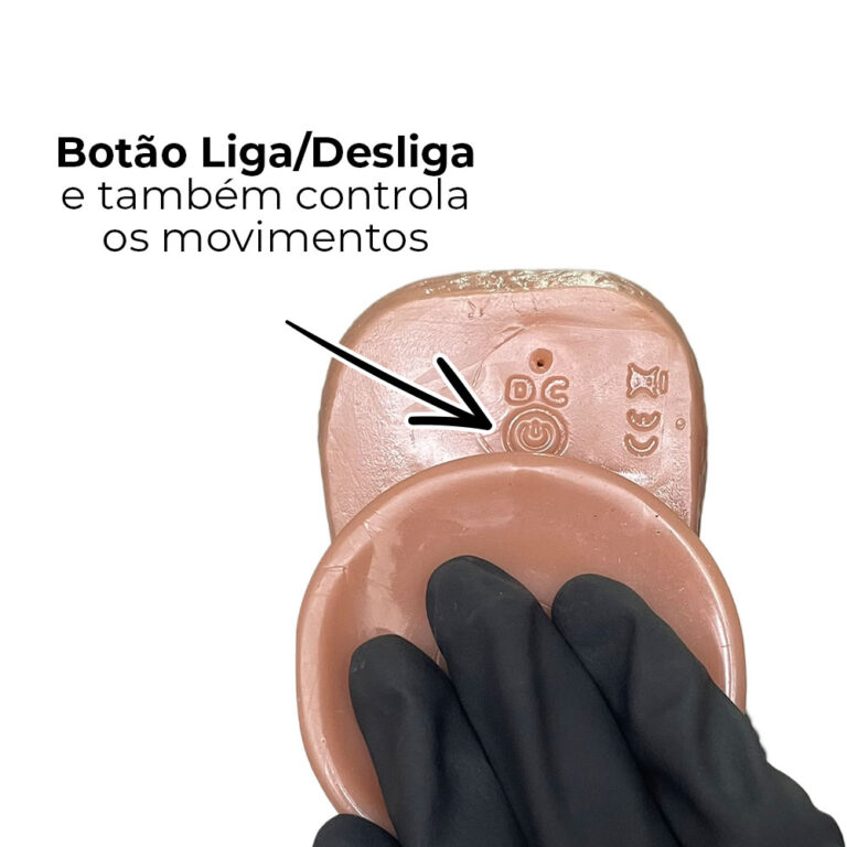 Pênis Grande 21cm x 3,5cm Recarregável com Vibração e estimulador de Clitóris com Controle Remoto Realista Cyberskin com Ventosa e Escroto - Imagem 15