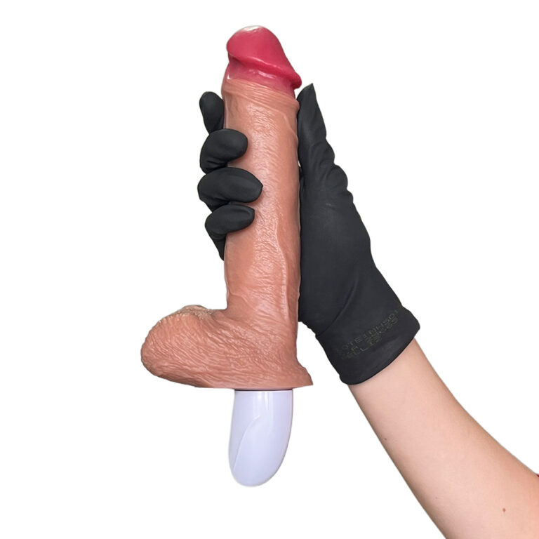 Pênis Grande 21,5cm x 4cm Recarregável com Vibração e Vai e Vem Controle por Aplicativo com Ventosa e Escroto - Imagem 9