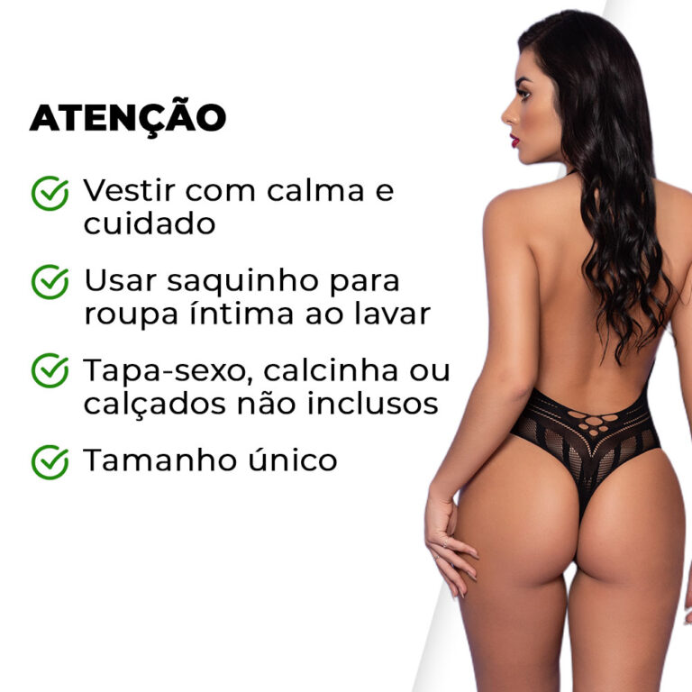 Body com Frente Transpassada e Costas Nuas - Imagem 6