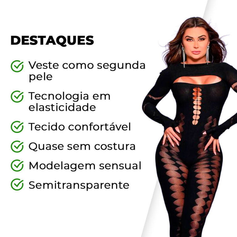 Macacão com Abertura no Decote - Imagem 3