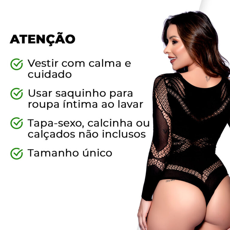 Body Luxo com Manga Longa - Imagem 6