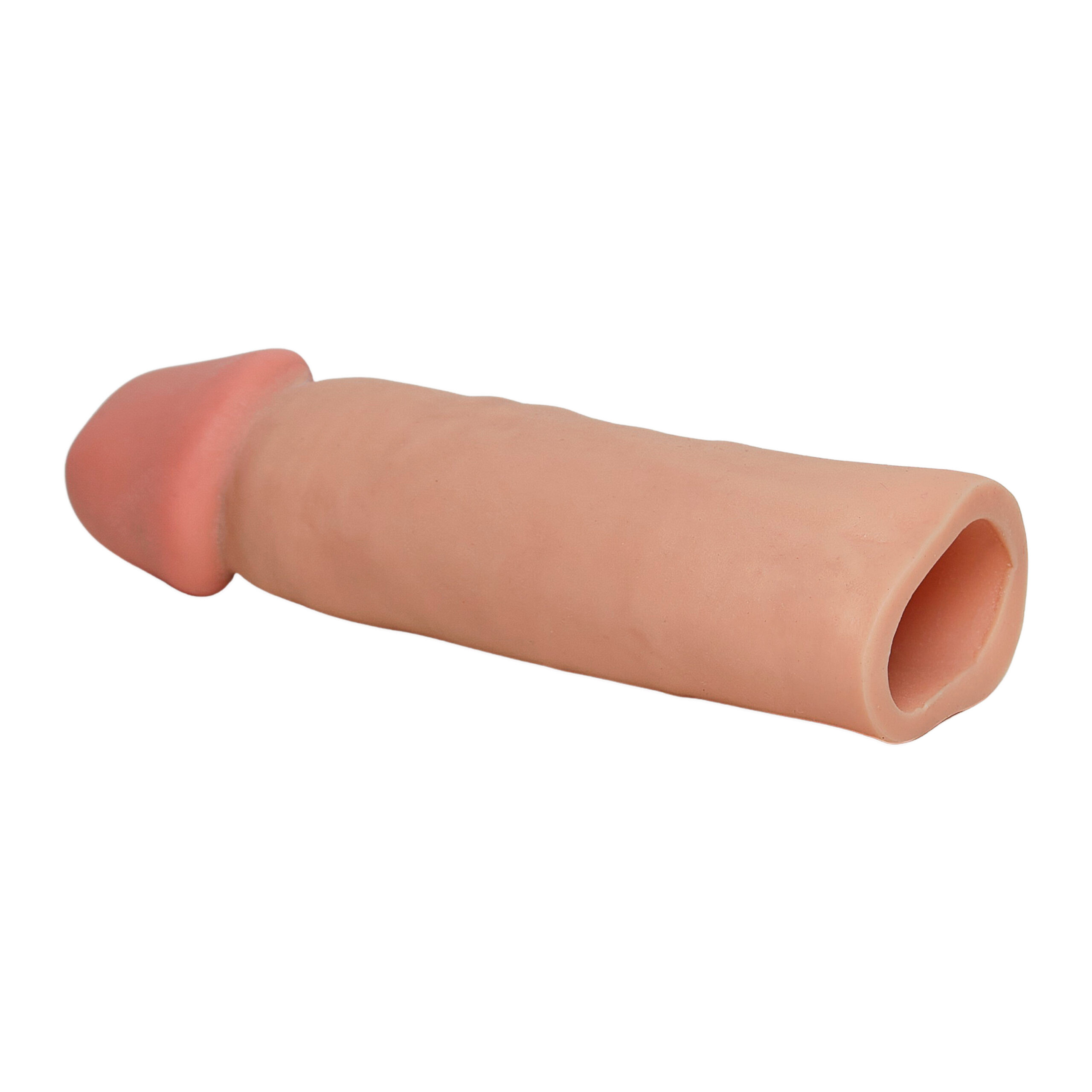 Capa Peniana 15cm x 4cm para Aumentar ou Engrossar o Pênis Bege - Imagem 14