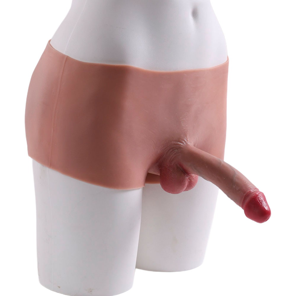 Cinta Peniana Segunda Pele em Silicone com Prótese Realista 17cm x 3,7cm - Imagem 16