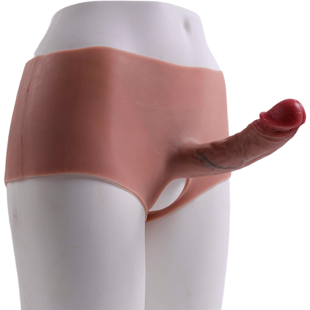Cinta Peniana Segunda Pele em Silicone com Prótese Realista 18cm x 3,5cm - Imagem 9