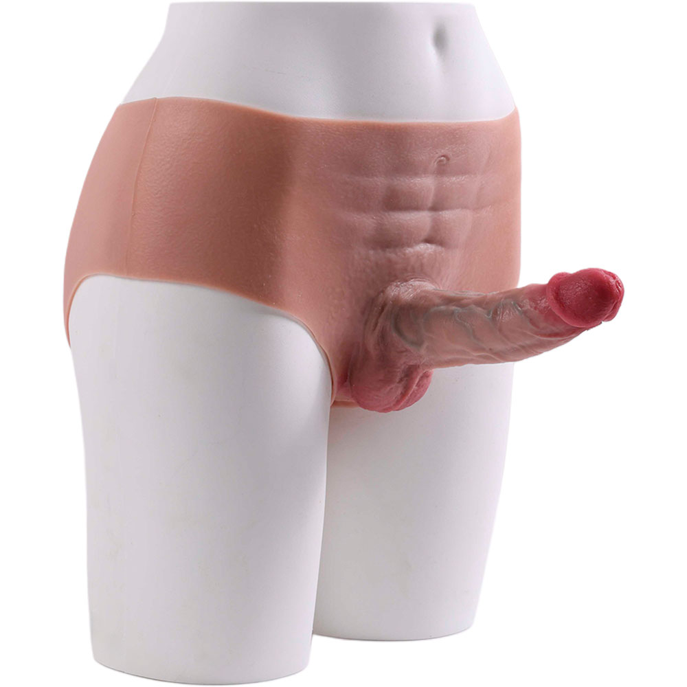 Cinta Peniana Segunda Pele em Silicone com Prótese Realista 16cm x 4,8cm - Imagem 13