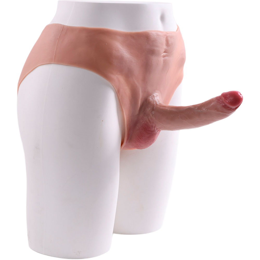 Cinta Peniana Segunda Pele em Silicone com Prótese Realista 17cm x 3,5cm - Imagem 11