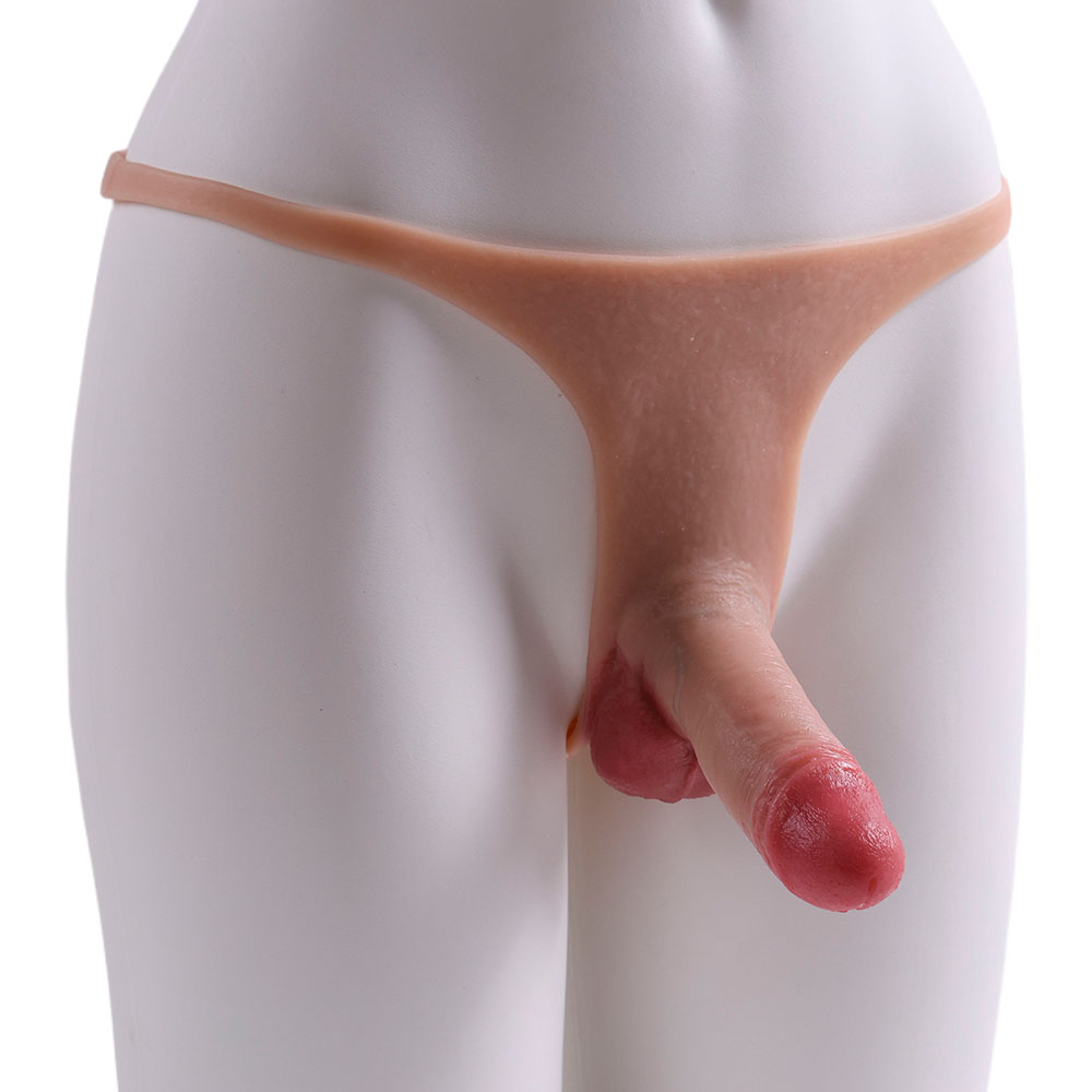 Cinta Peniana Segunda Pele em Silicone com Prótese Realista 11cm x 4cm - Imagem 13