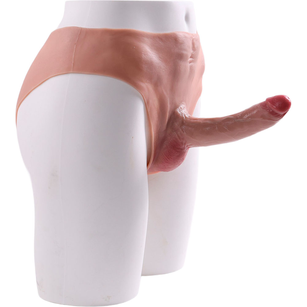 Cinta Peniana Segunda Pele em Silicone com Prótese Realista 17cm x 3,5cm - Imagem 13