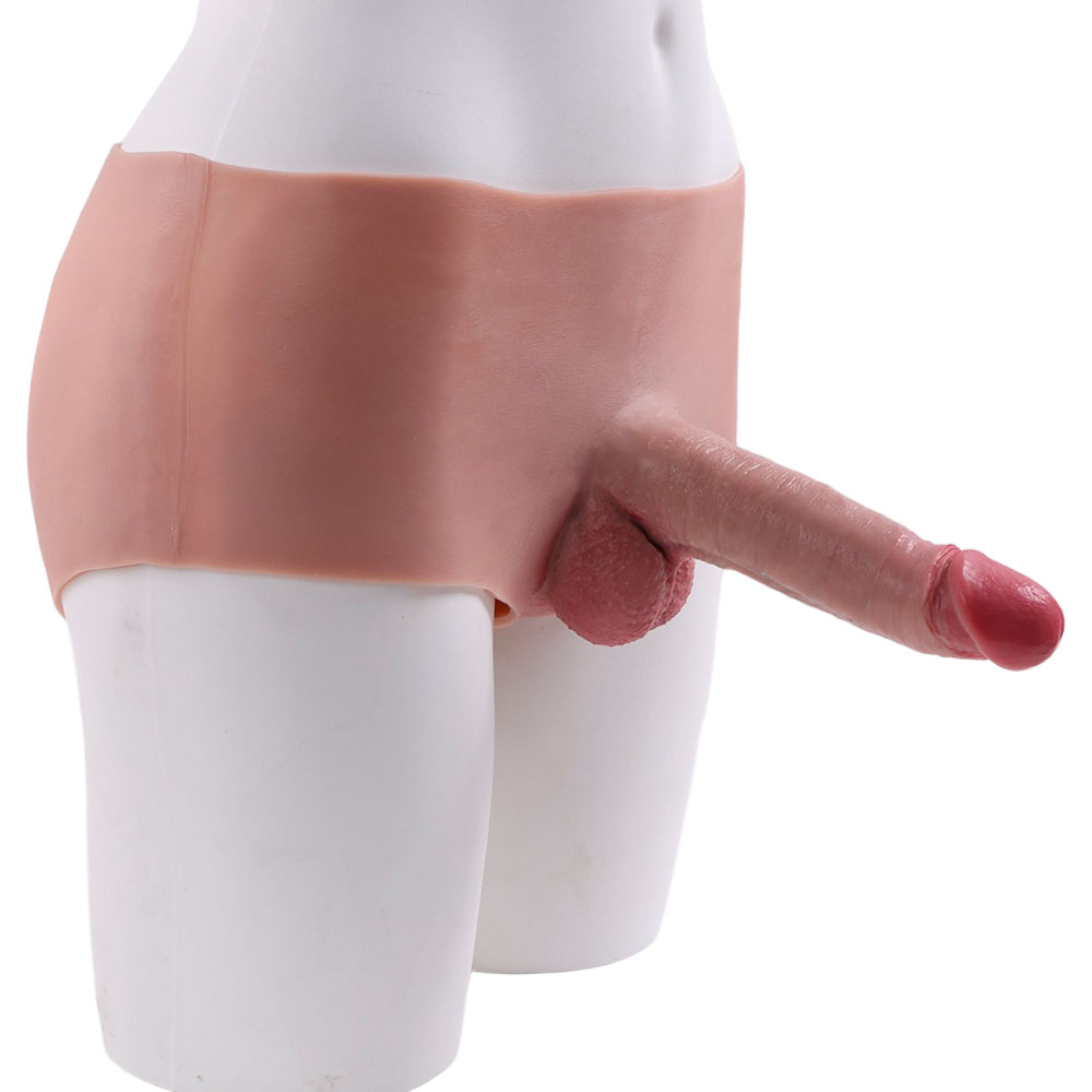 Cinta Peniana Segunda Pele em Silicone com Prótese Realista 17cm x 4,5cm - Imagem 13