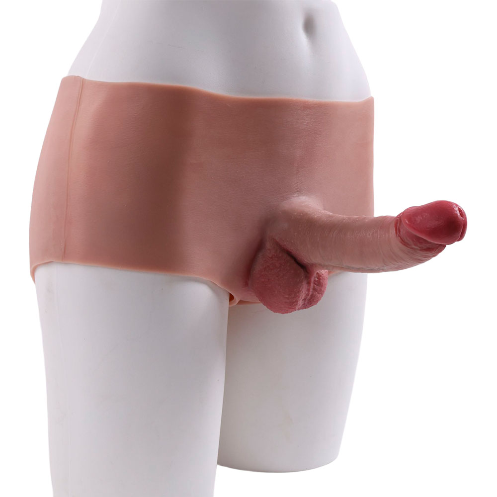 Cinta Peniana Segunda Pele em Silicone com Prótese Realista 17cm x 4,5cm - Imagem 14