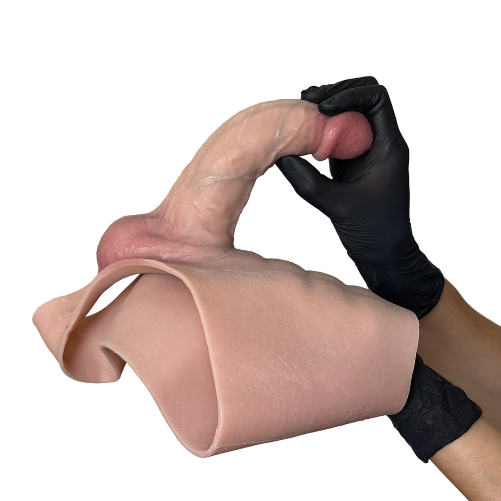 Cinta Peniana Segunda Pele em Silicone com Prótese Realista 16cm x 4,8cm - Imagem 9