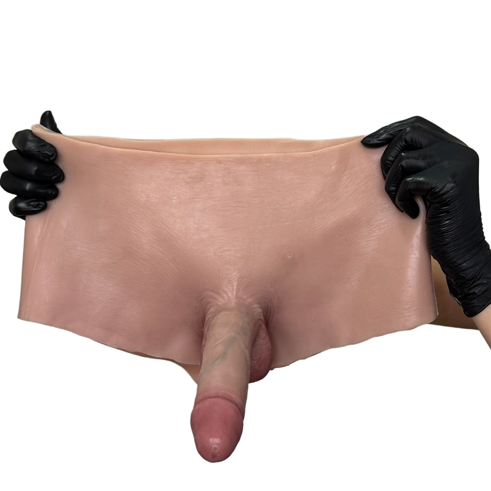 Cinta Peniana Segunda Pele em Silicone com Prótese Realista 17cm x 3,7cm - Imagem 13