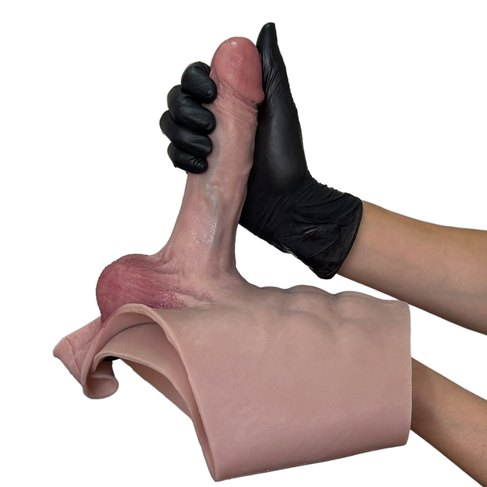 Cinta Peniana Segunda Pele em Silicone com Prótese Realista 16cm x 3cm - Imagem 9