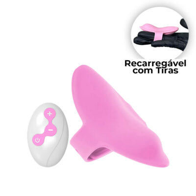 Vibrador de Recarregável para Calcinha com Tiras e Controle Remoto