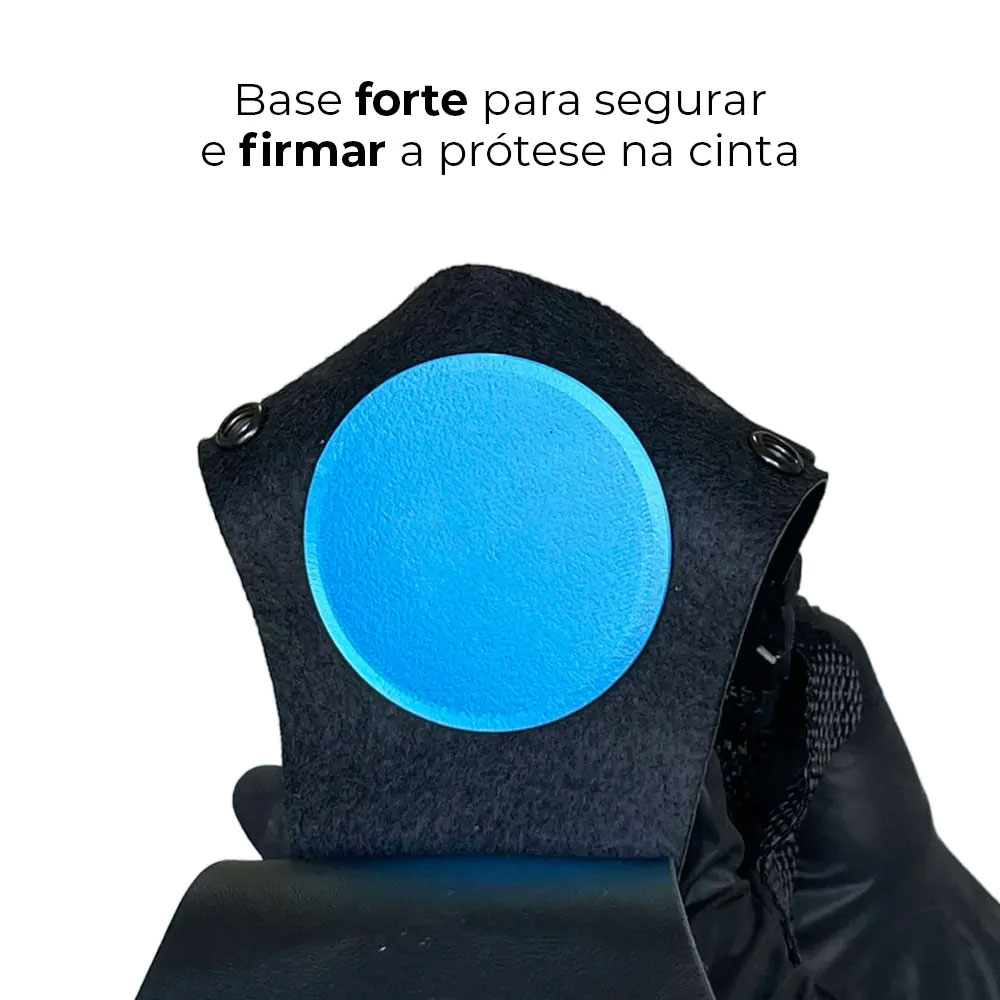 Cinta Peniana 17cm x 3,5cm Dupla Camada (Pele que estica) Com vértebra Marrom - Imagem 9