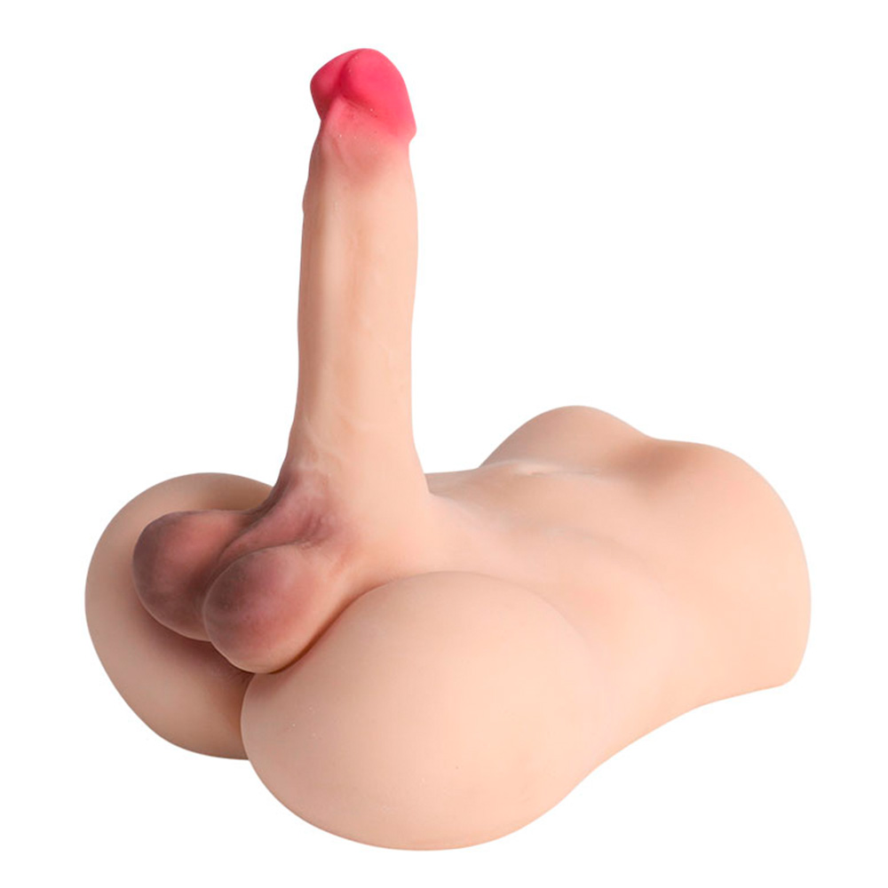 Masturbador Formato Masculino com Pênis Realístico, Ânus e Escroto - Imagem 32